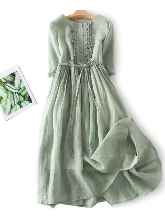 Laureen™ | Elegante abito in lino